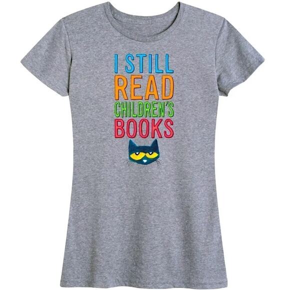 Pete The Cat I Still Read Books Graphic T-shirt, Size Large - Picture 1 of 6